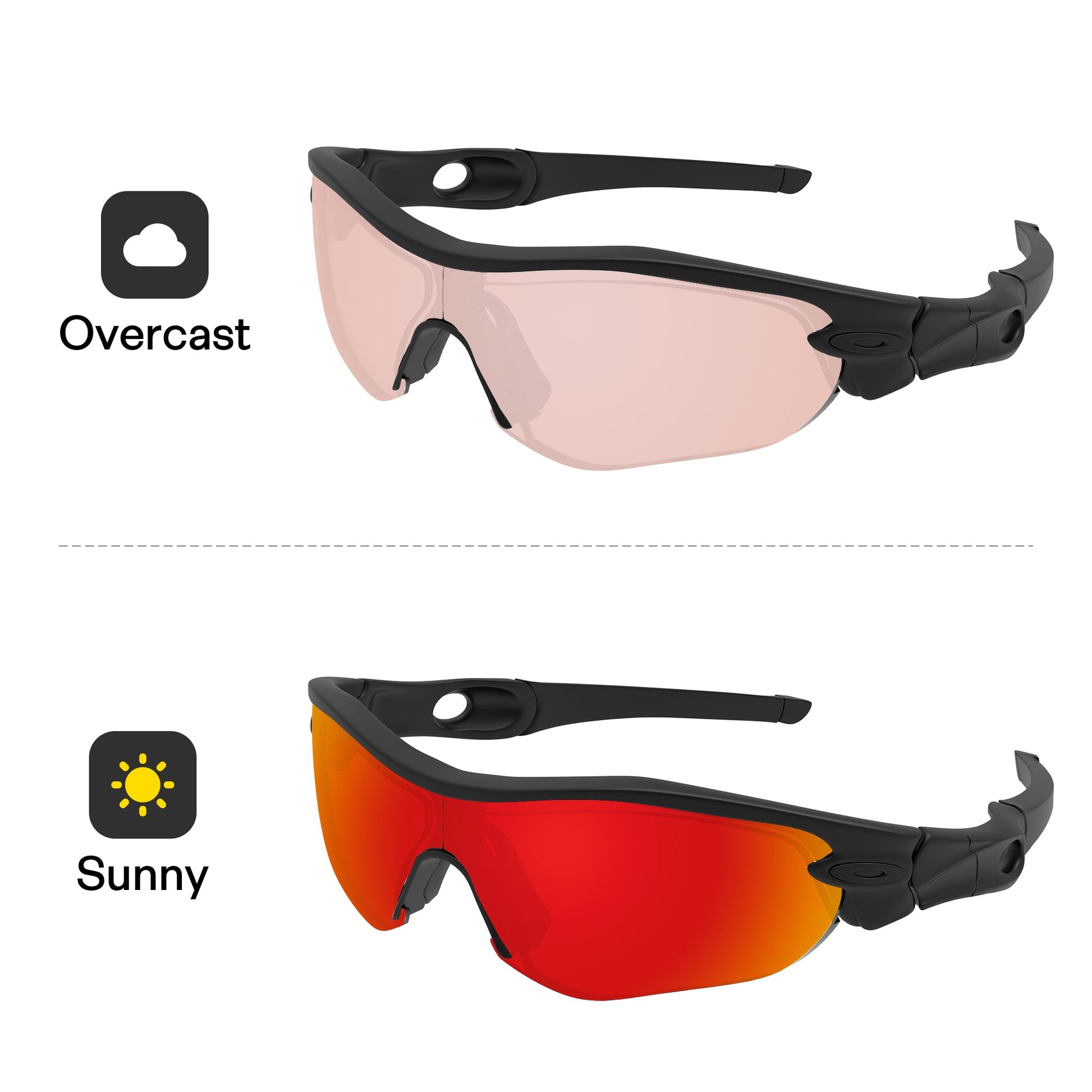 Performance Fire Red MirrorX™ Photochromic