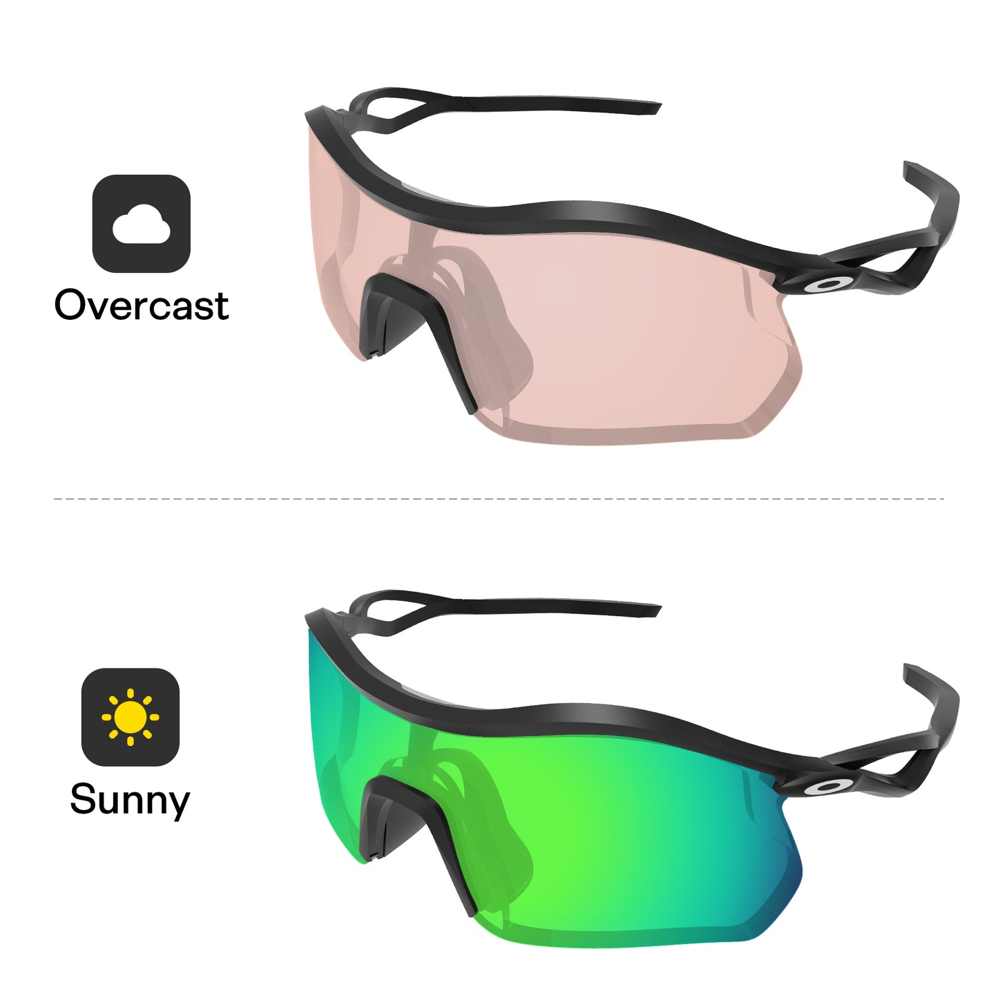 Performance Emerald Green MirrorX™ Photochromic
