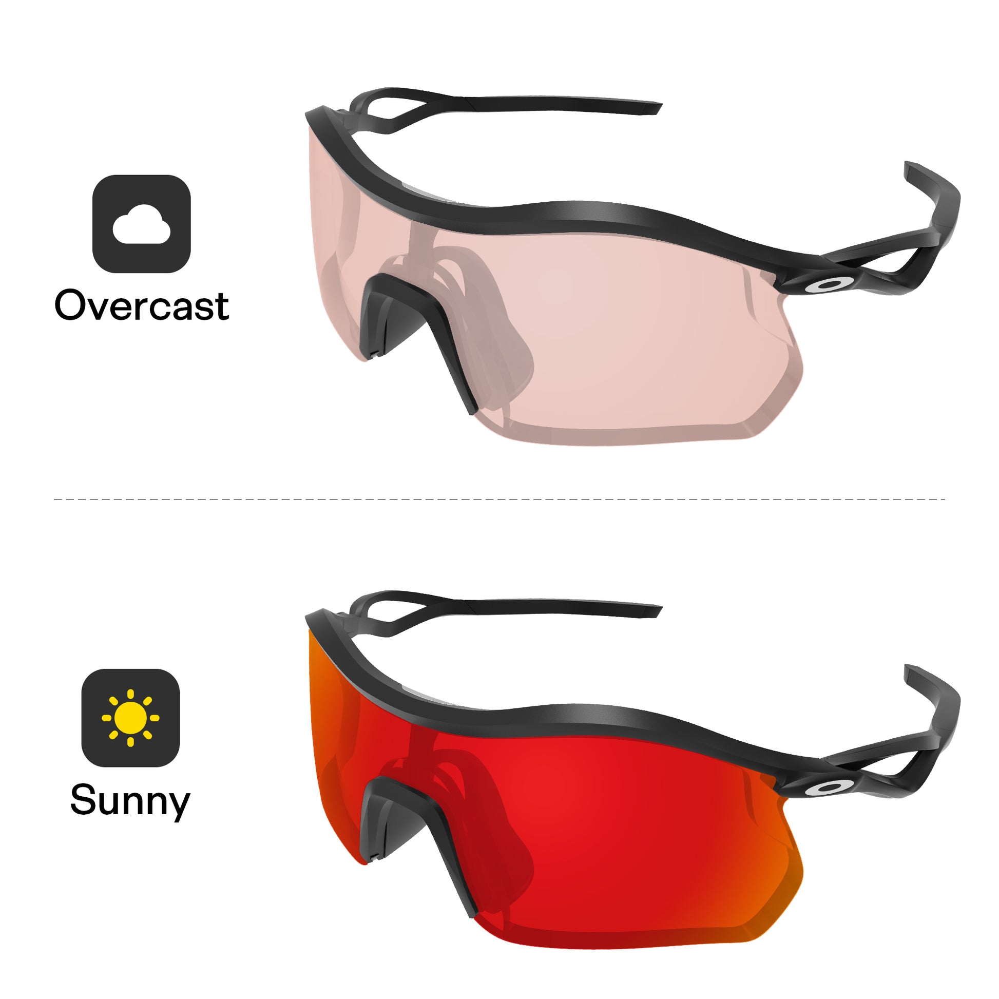 Performance Fire Red MirrorX™ Photochromic