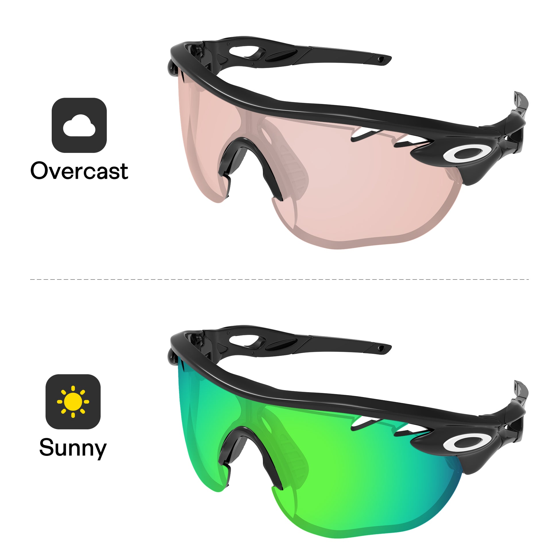 Performance Emerald Green MirrorX™ Photochromic