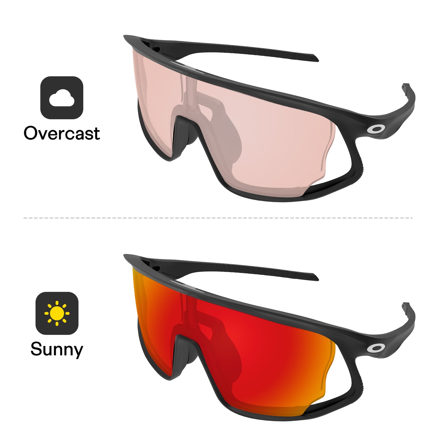 Performance Fire Red MirrorXâ�?Photochromic