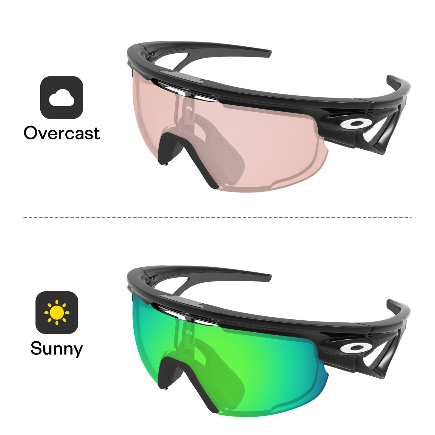 Performance Emerald Green MirrorX™ Photochromic