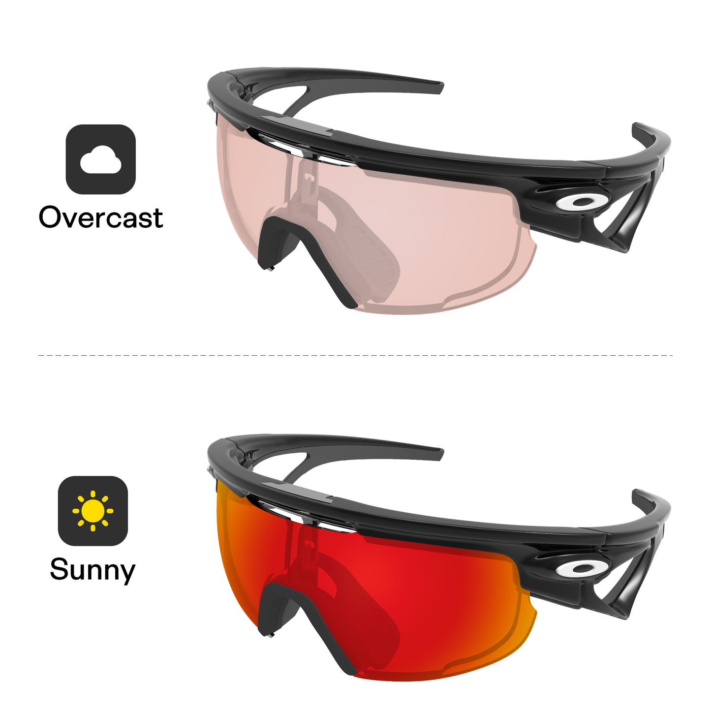 Performance Fire Red MirrorX™ Photochromic