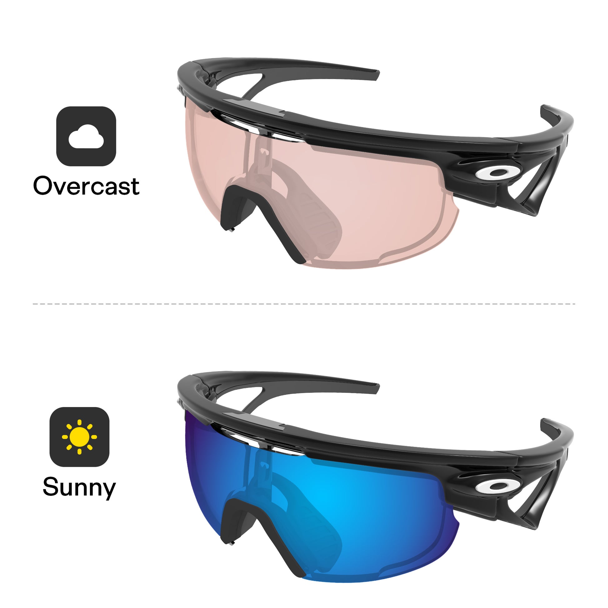 Performance Glacier Blue MirrorX™ Photochromic