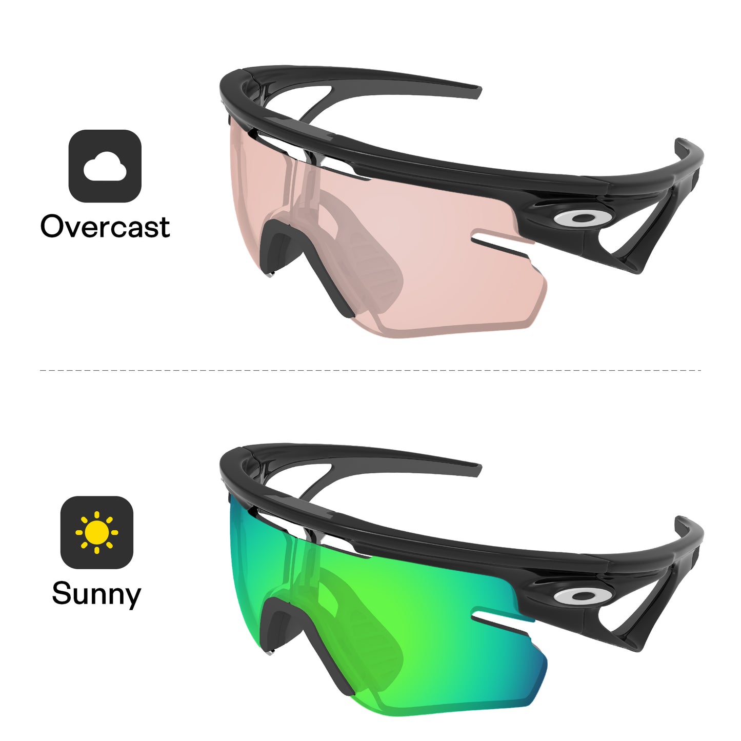 Performance Emerald Green MirrorX™ Photochromic