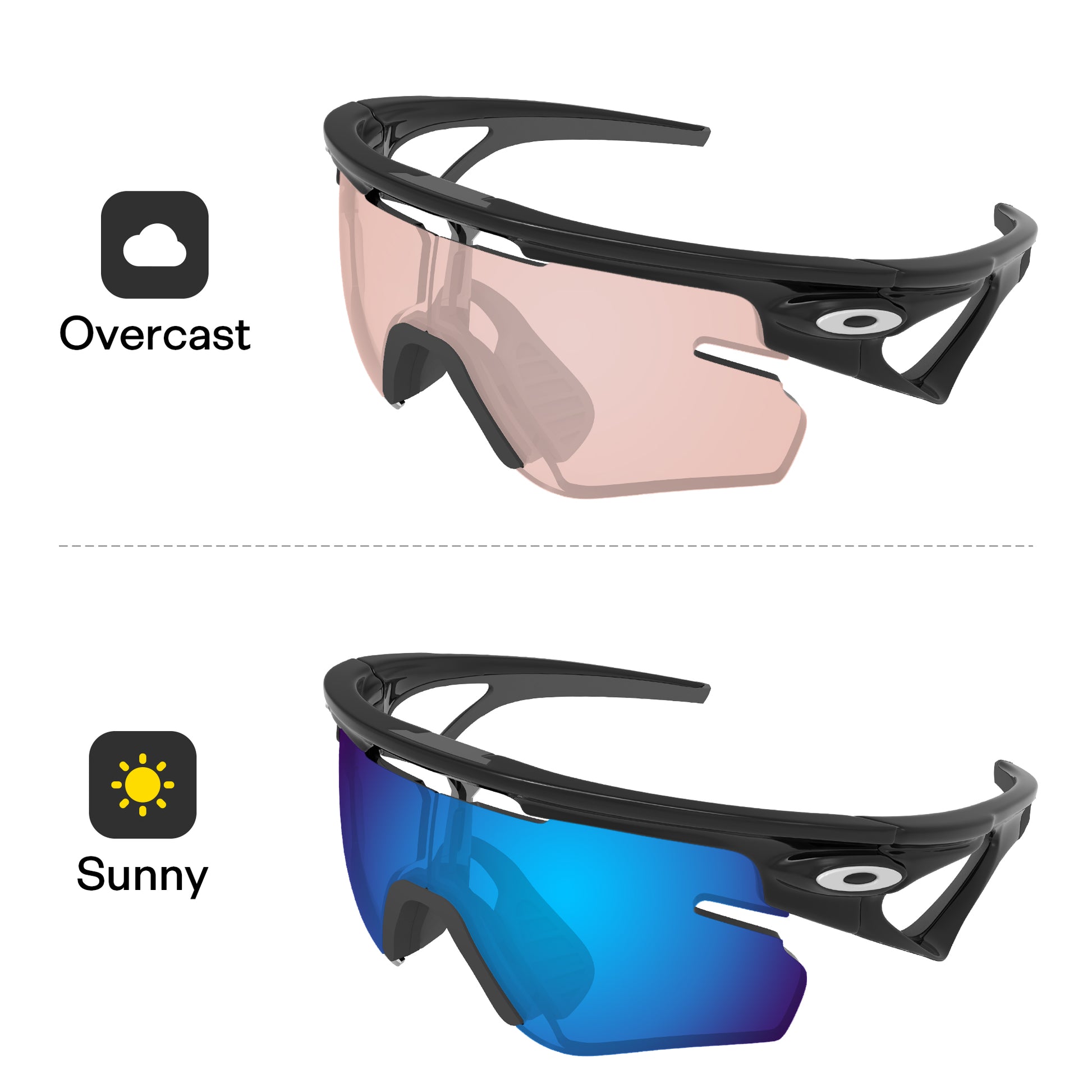 Performance Glacier Blue MirrorX™ Photochromic