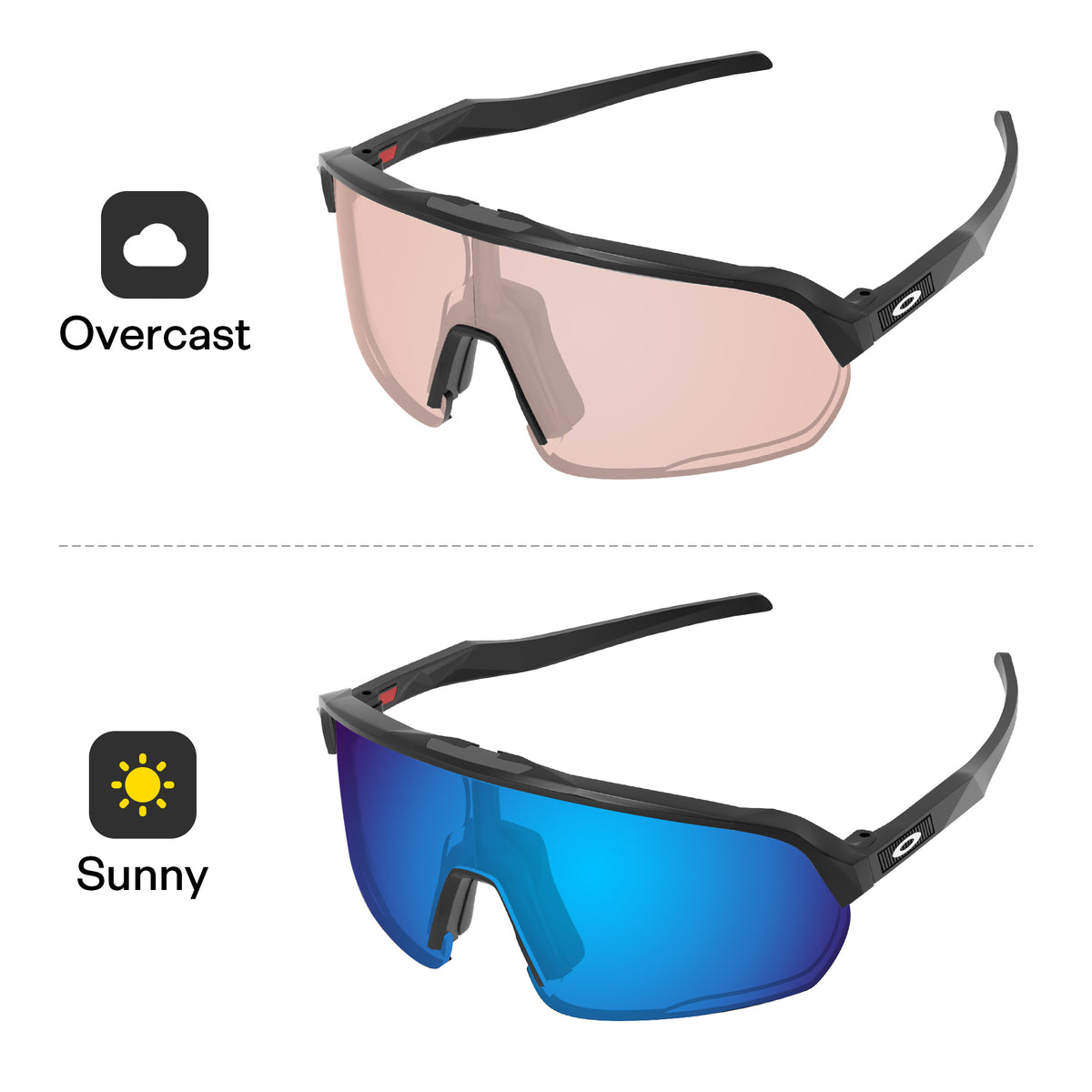 Performance Glacier Blue MirrorXâï¿?Photochromic