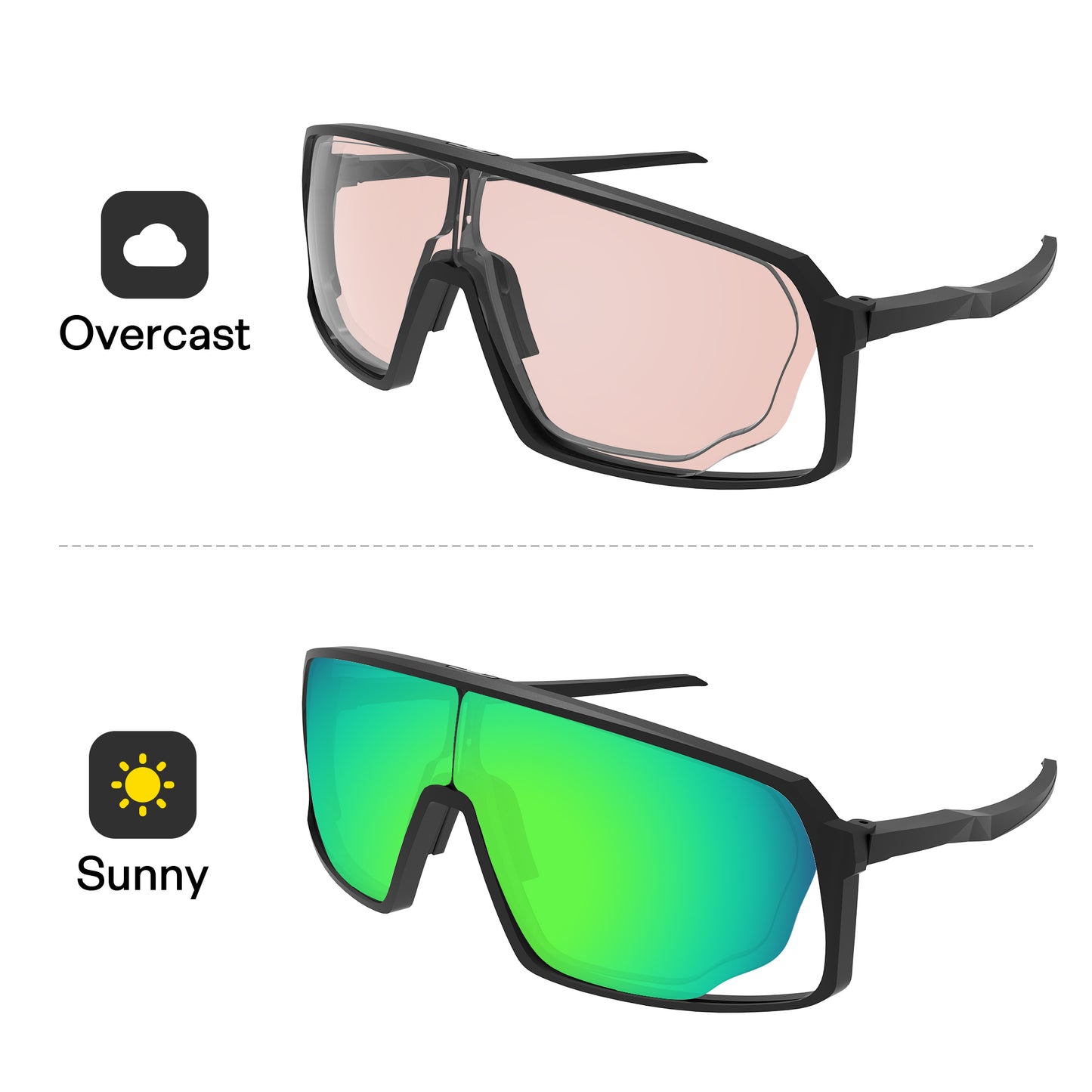 Performance Emerald Green MirrorX™ Photochromic