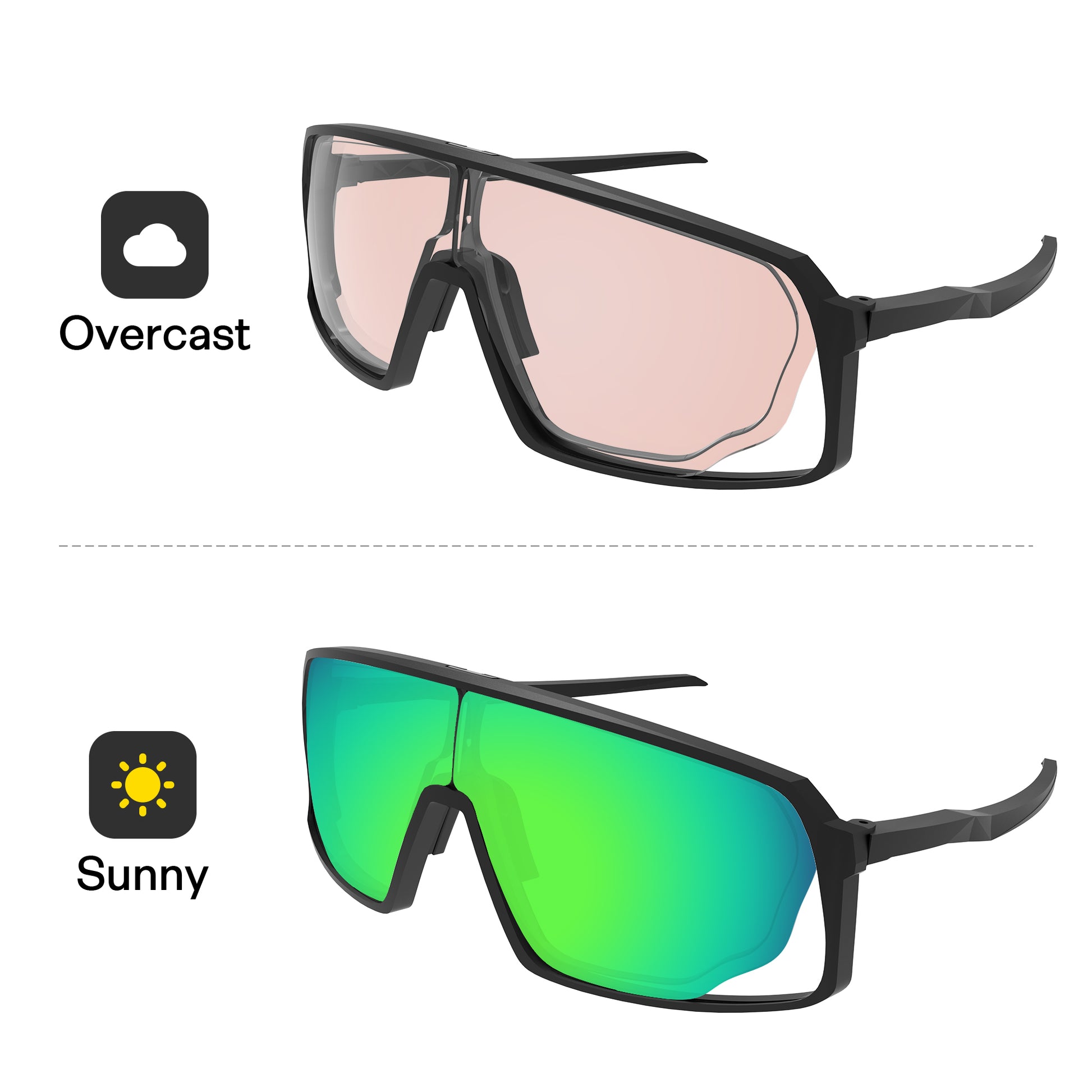 Performance Emerald Green MirrorX™ Photochromic