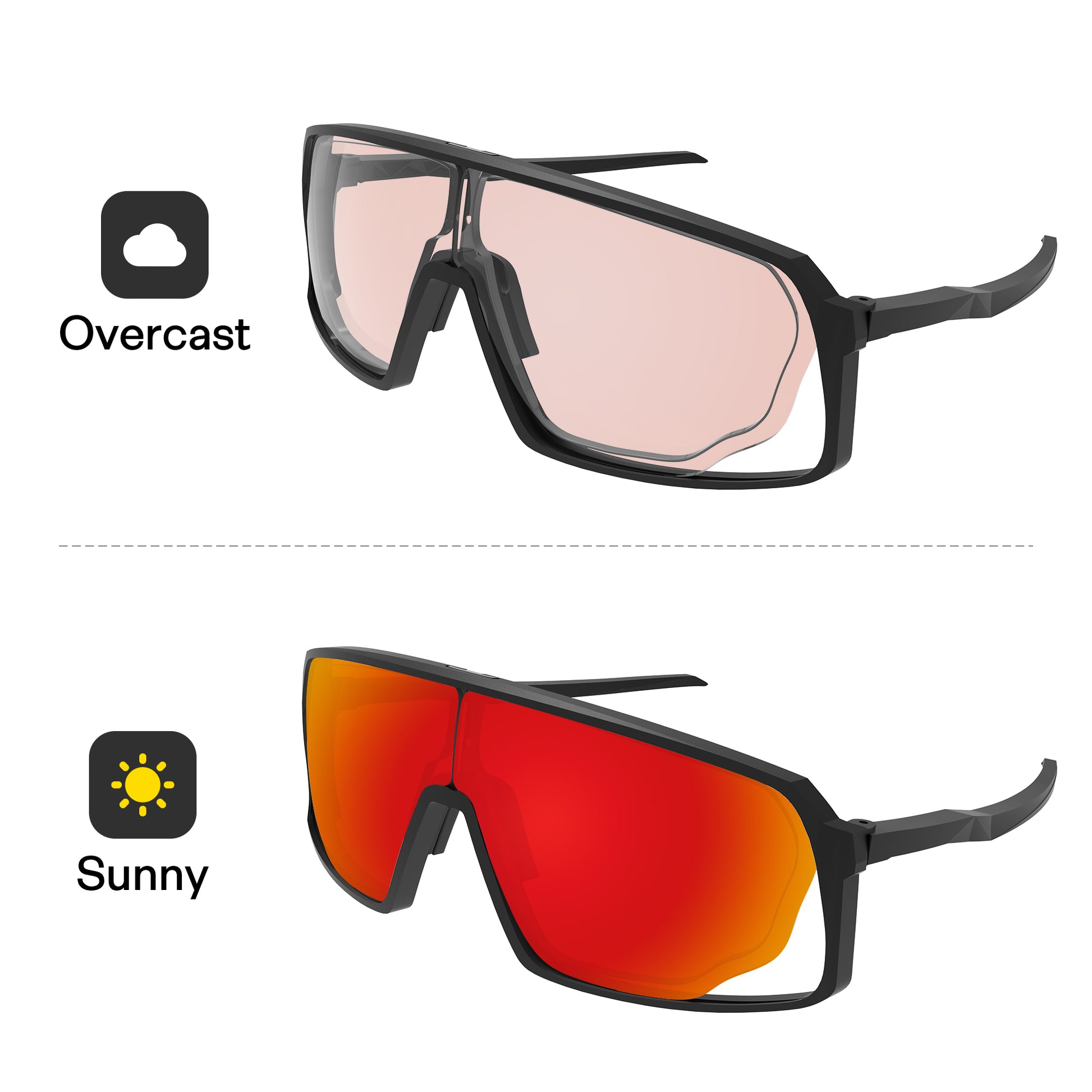 Performance Fire Red MirrorX™ Photochromic