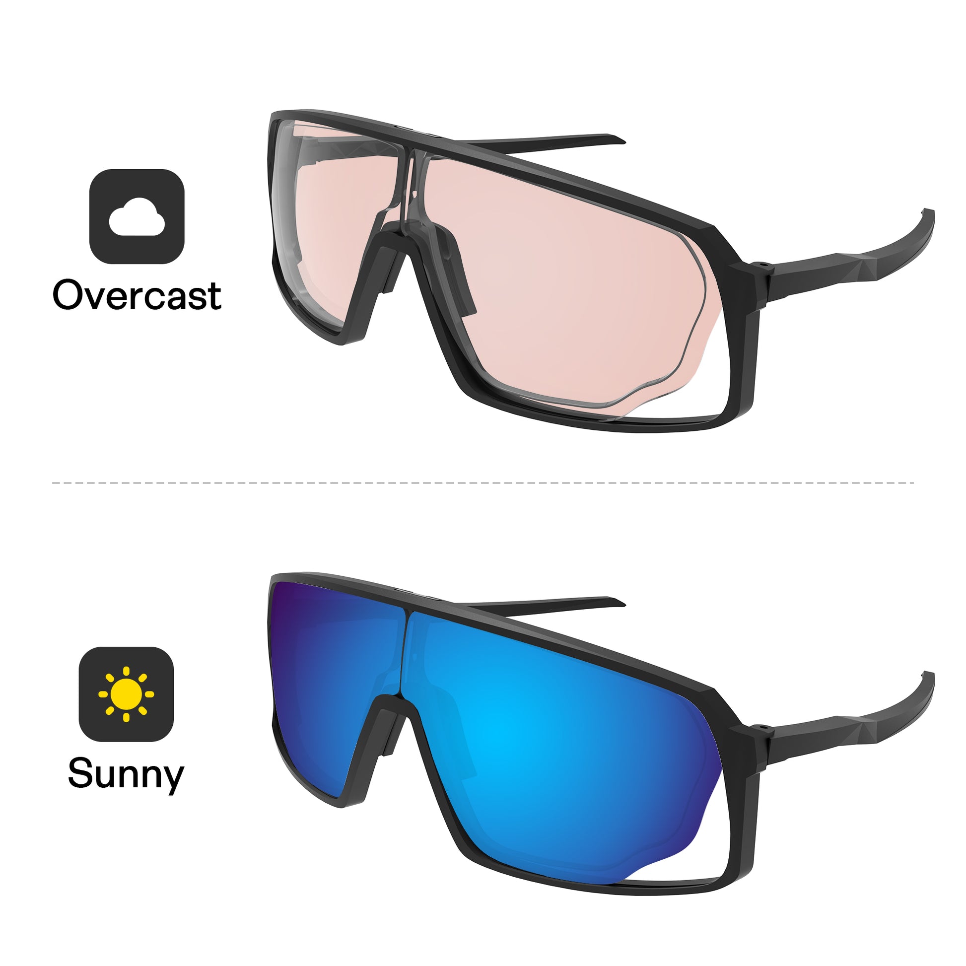 Performance Glacier Blue MirrorX™ Photochromic