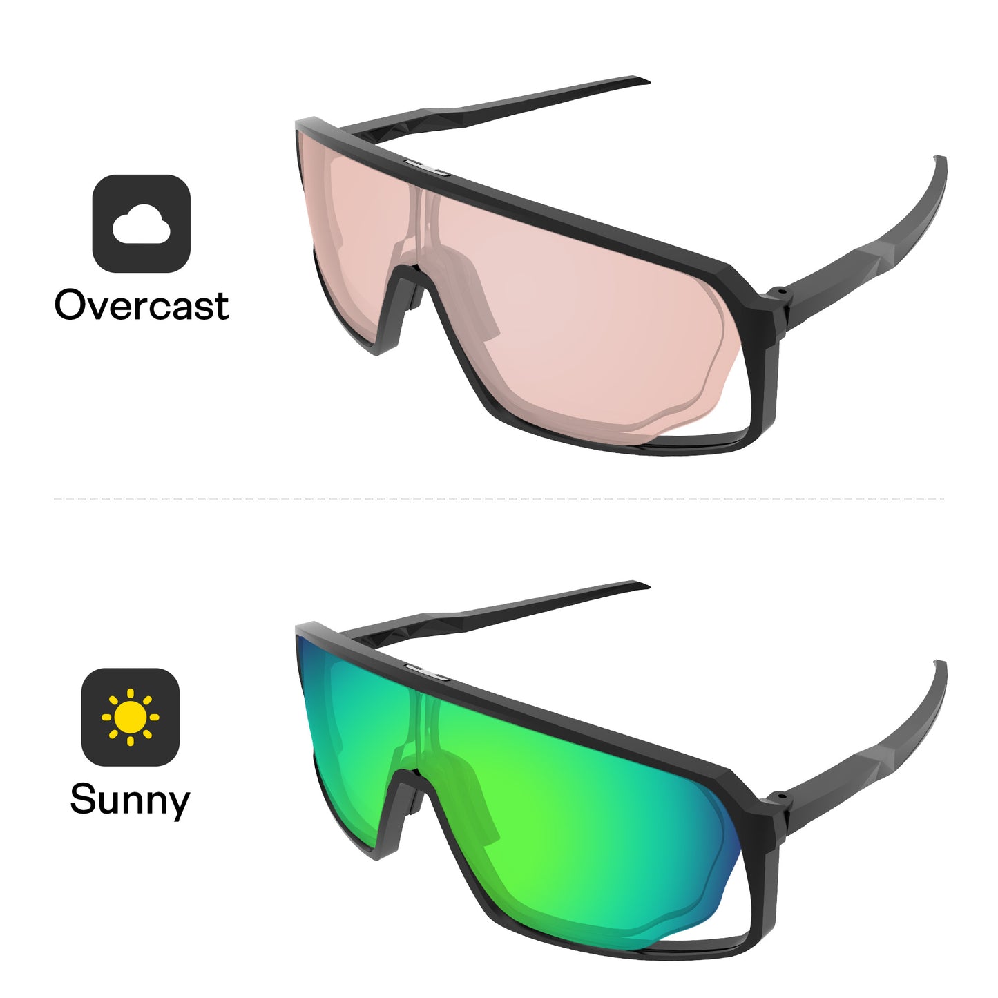 Performance Emerald Green MirrorX™ Photochromic