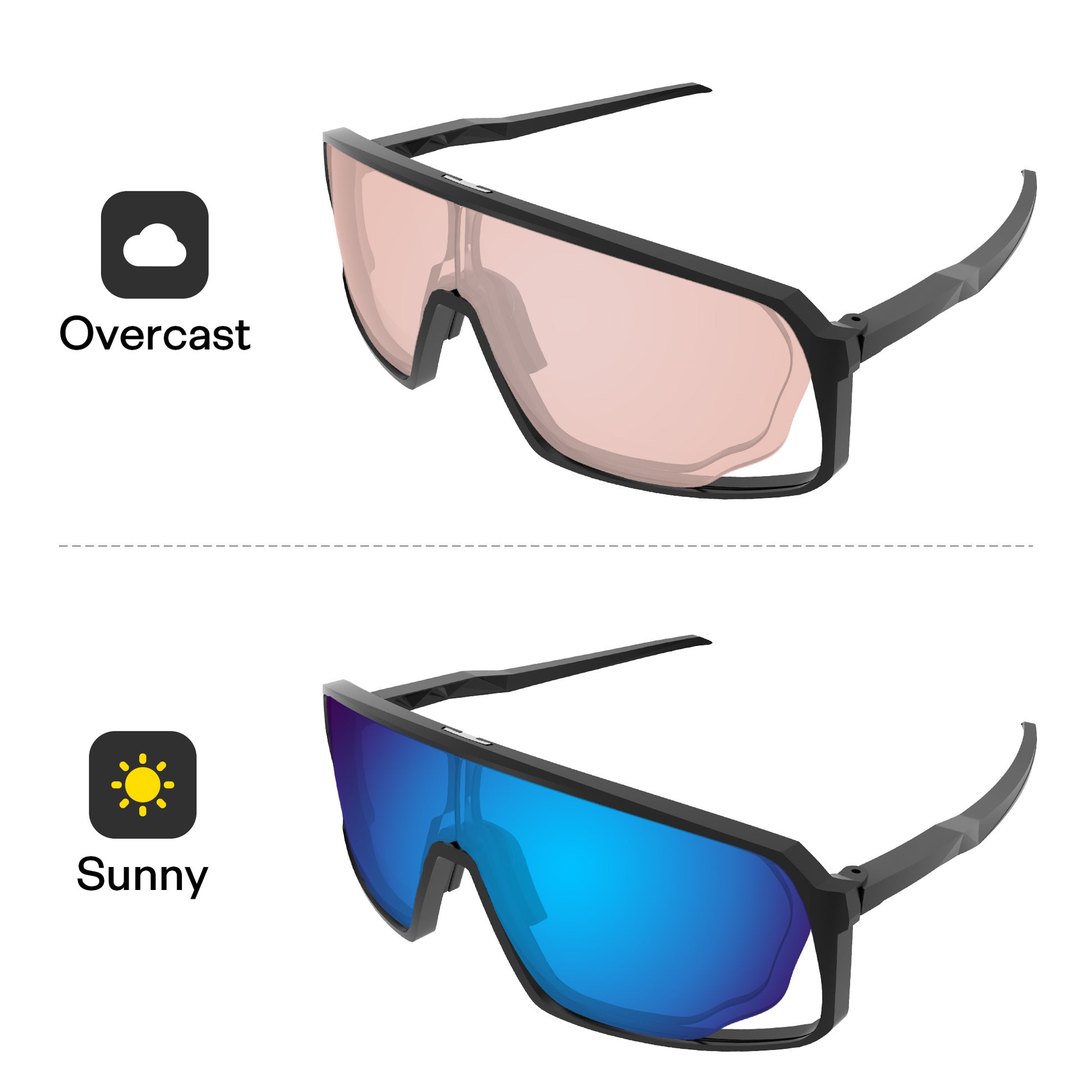 Performance Glacier Blue MirrorX™ Photochromic