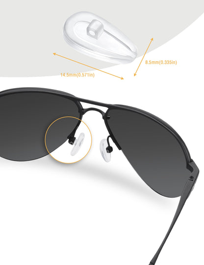 Replacement Nose Pads for Prada VPR A50 PR A50V 52mm