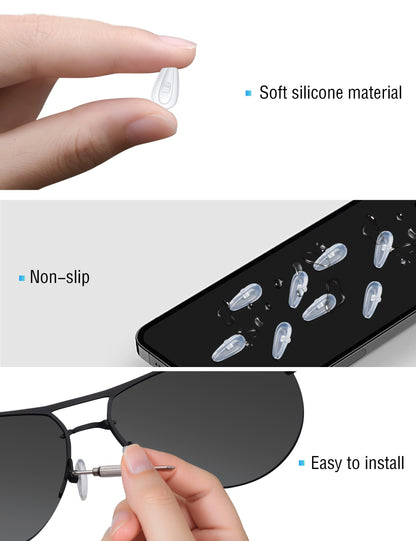 Replacement Nose Pads for Oakley Surface Plate OX5132