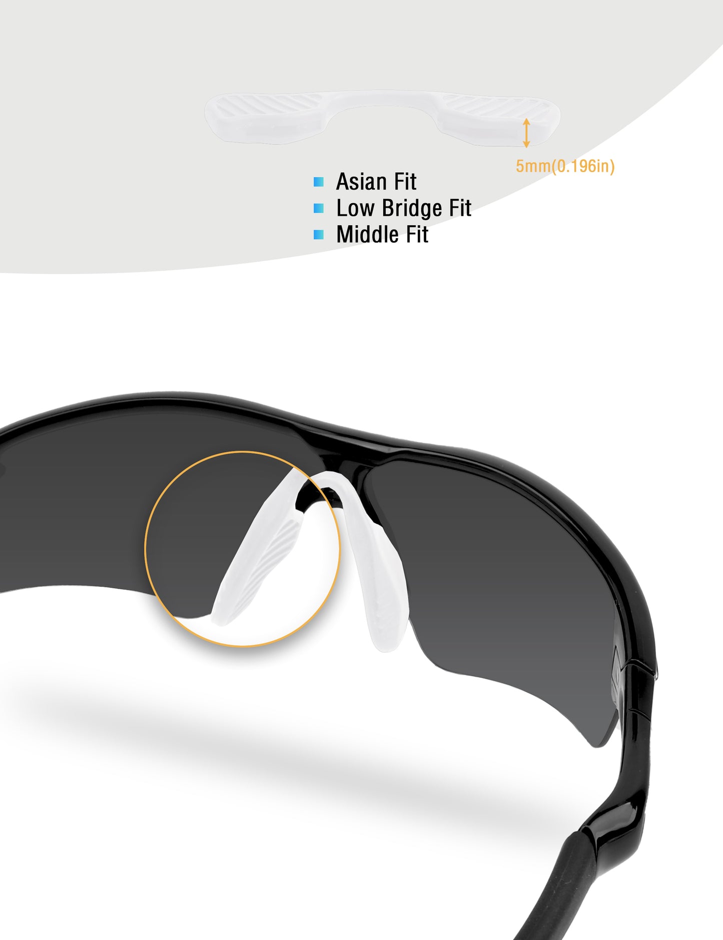 White-Asian Fit Middle