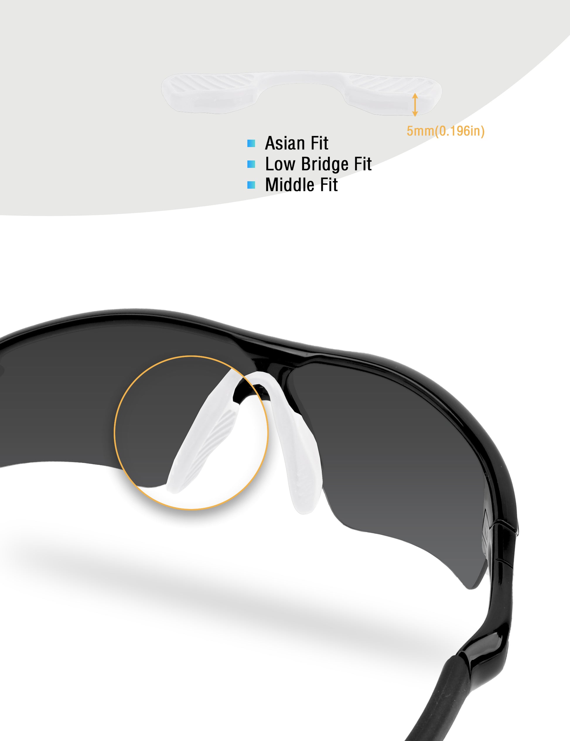 White-Asian Fit Middle