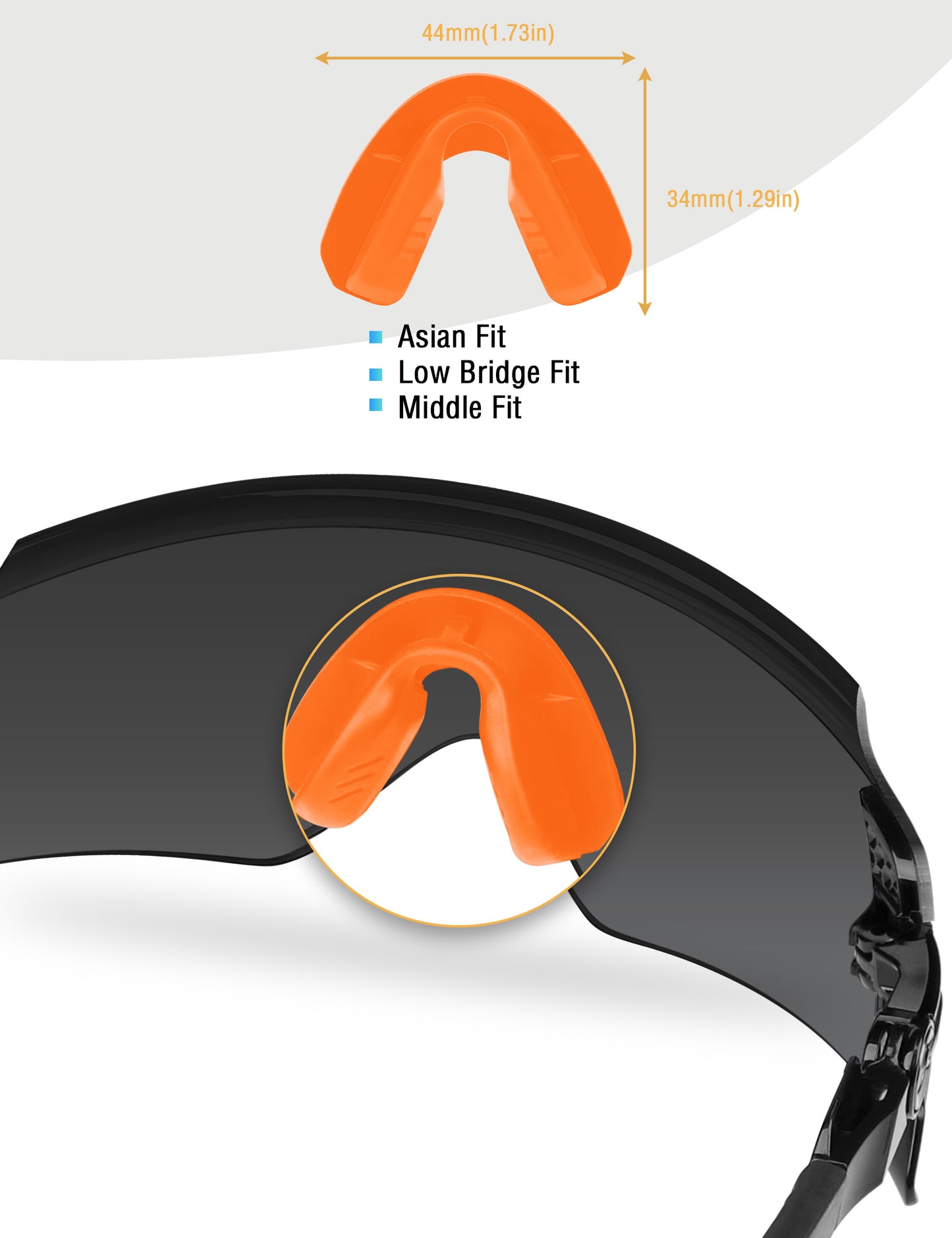 Orange-Asian Fit Middle