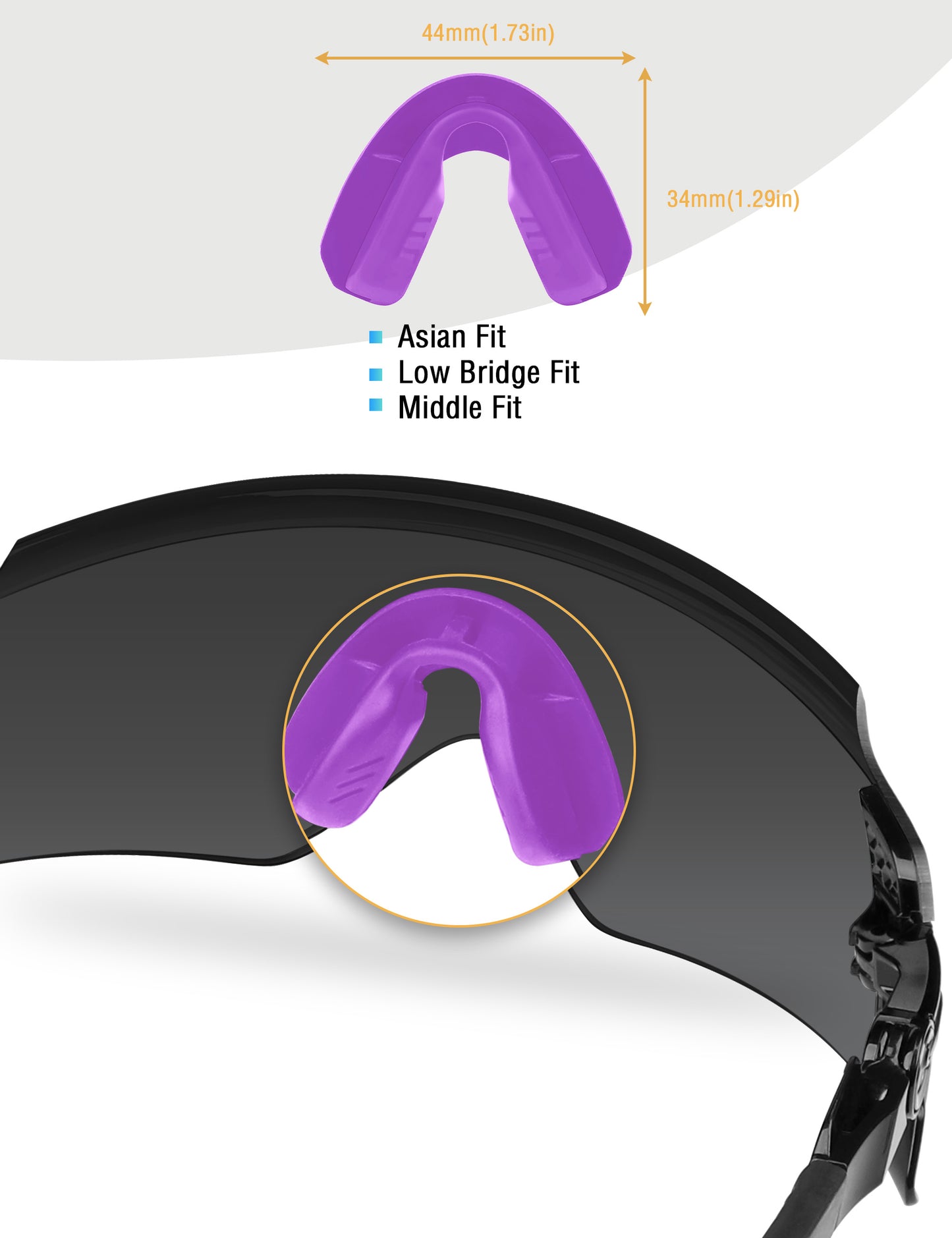 Purple-Asian Fit Middle