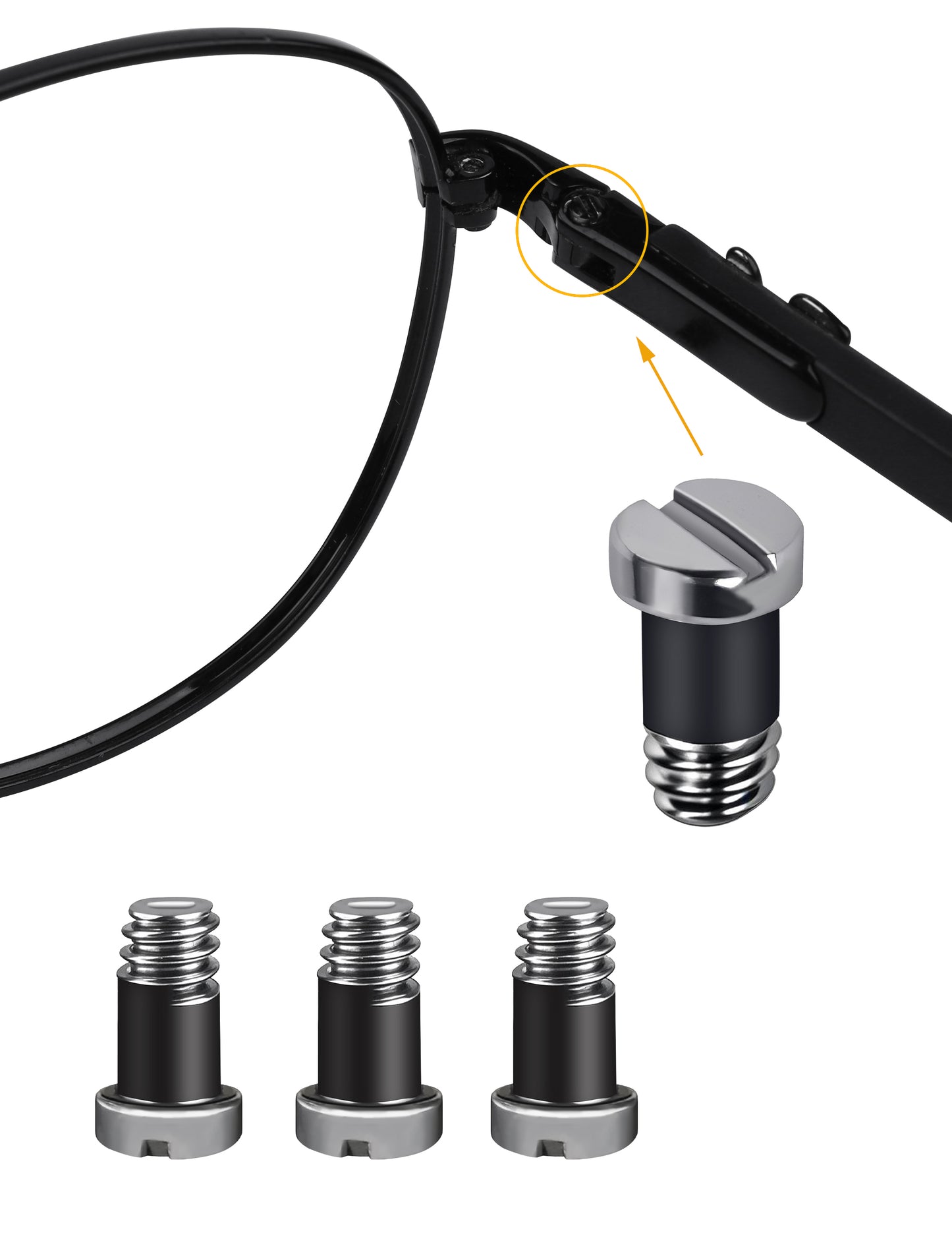 Silver-Flat Slotted-2.0x1.4x2.6