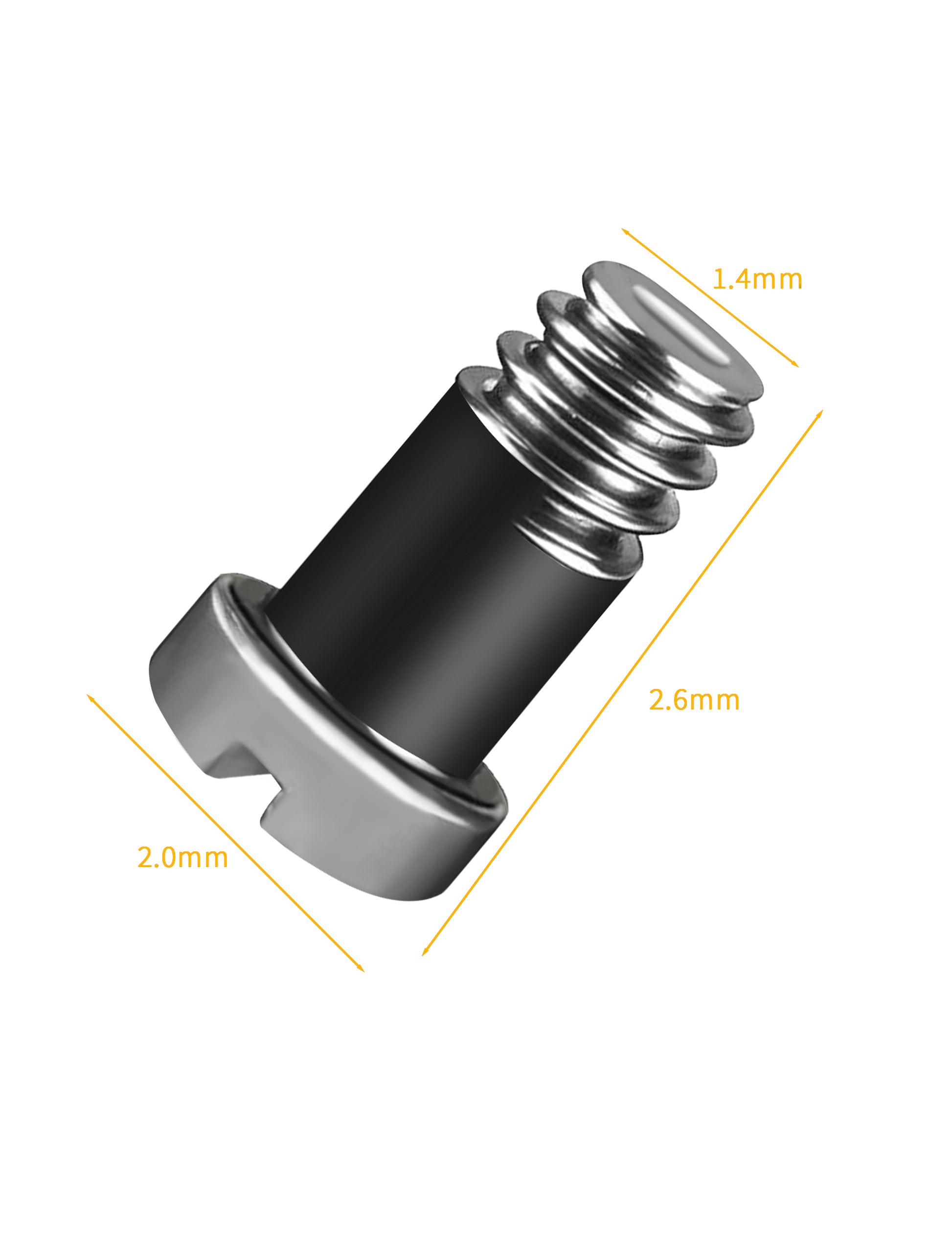 Silver-Flat Slotted-2.0x1.4x2.6
