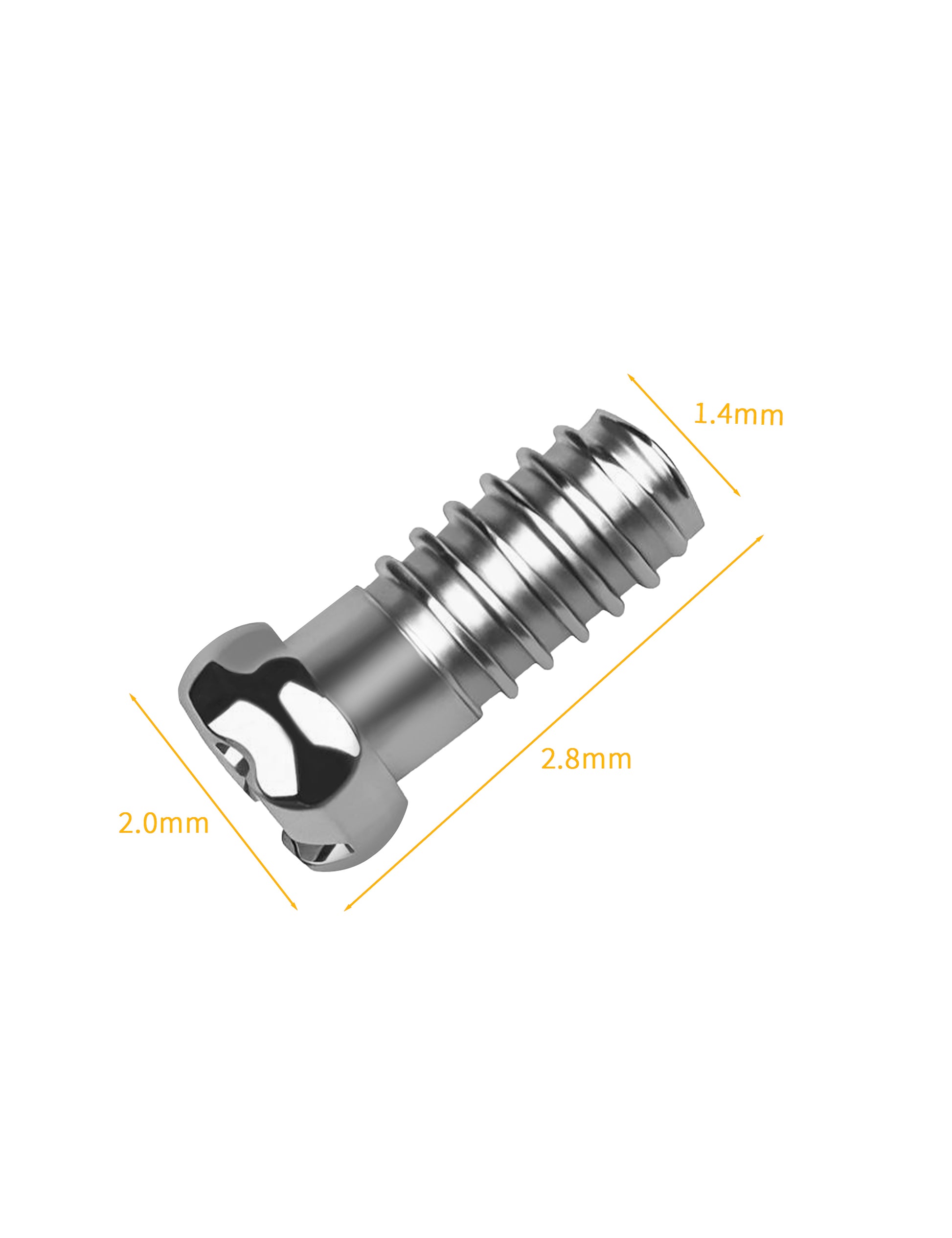 Silver-Flat Phillips-2.0x1.4x2.8