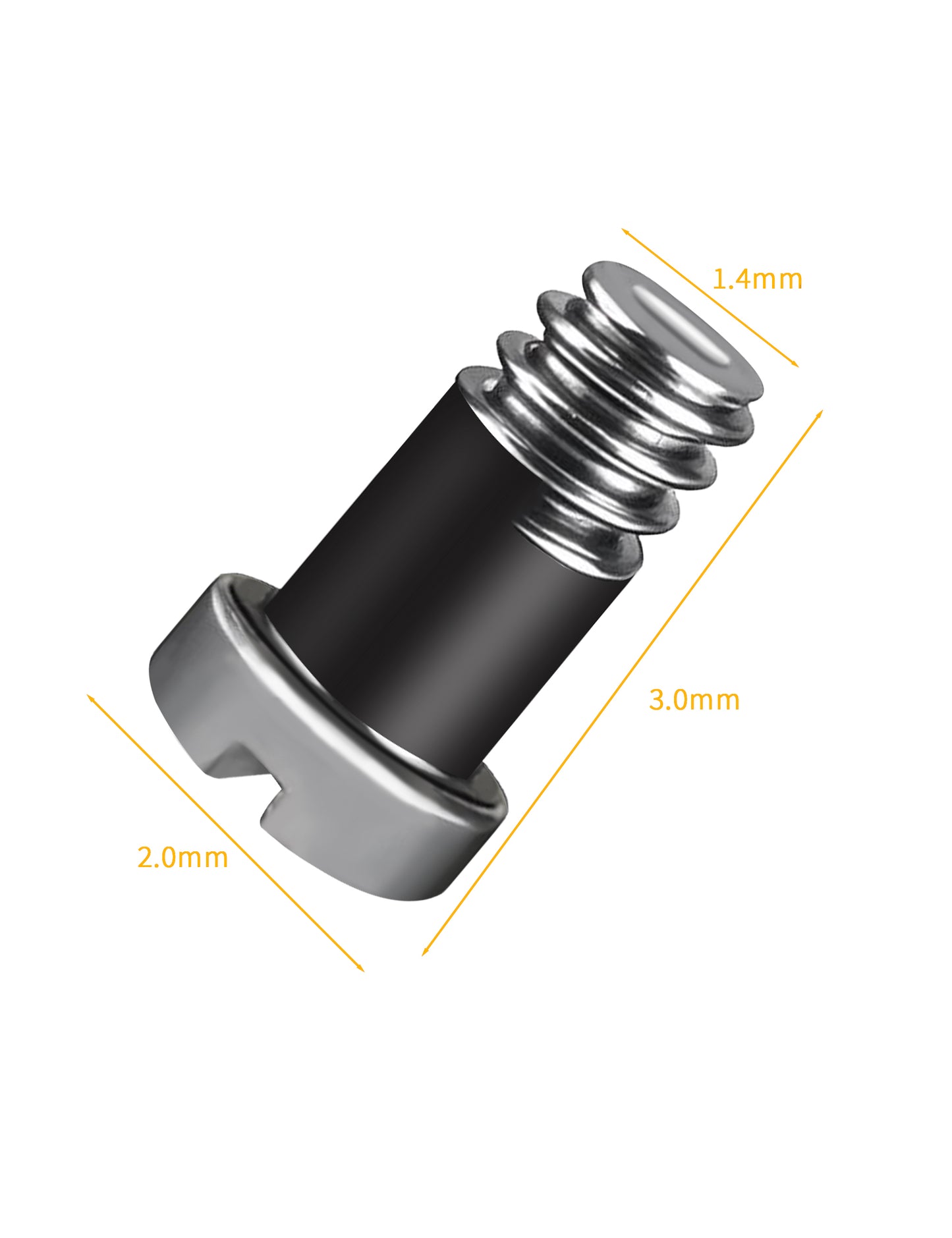 Silver-Flat Slotted-2.0x1.4x3.0