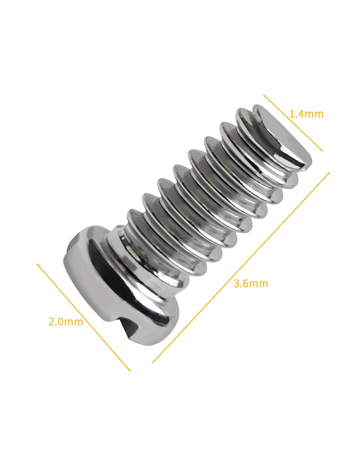 Silver-Flat Phillips-2.0x1.4x3.6