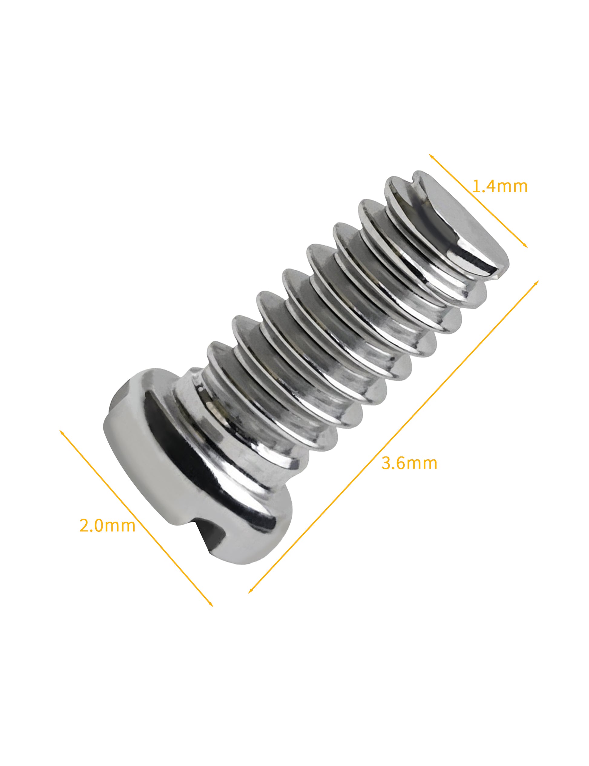 Silver-Flat Phillips-2.0x1.4x3.6