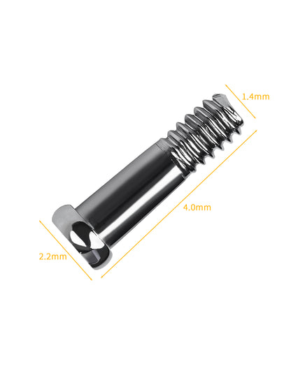 Silver-Flat Slotted-2.0x1.4x4.0