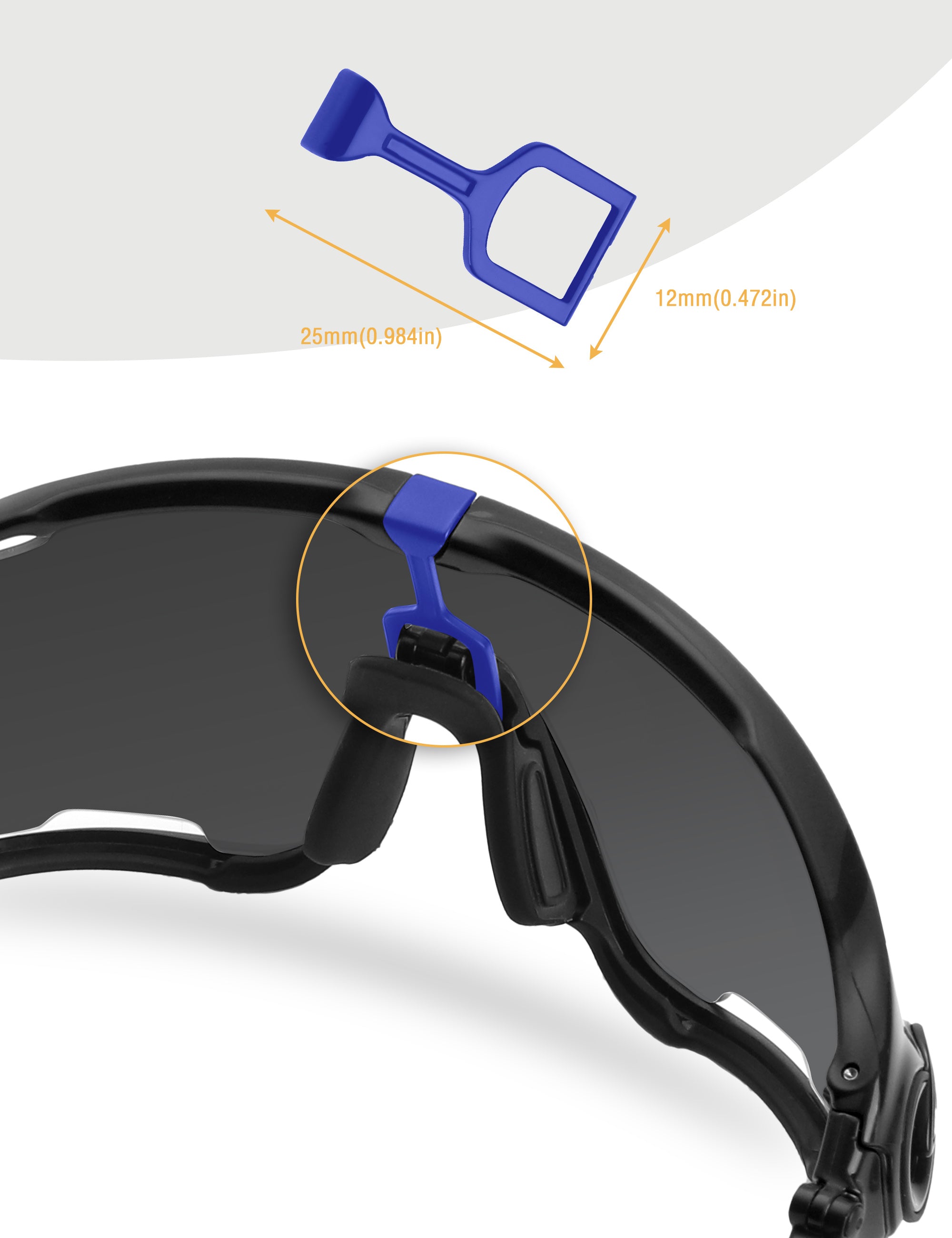 Custom Replacement Wicket for Oakley Jawbreaker OO9290 – Custom Lenses