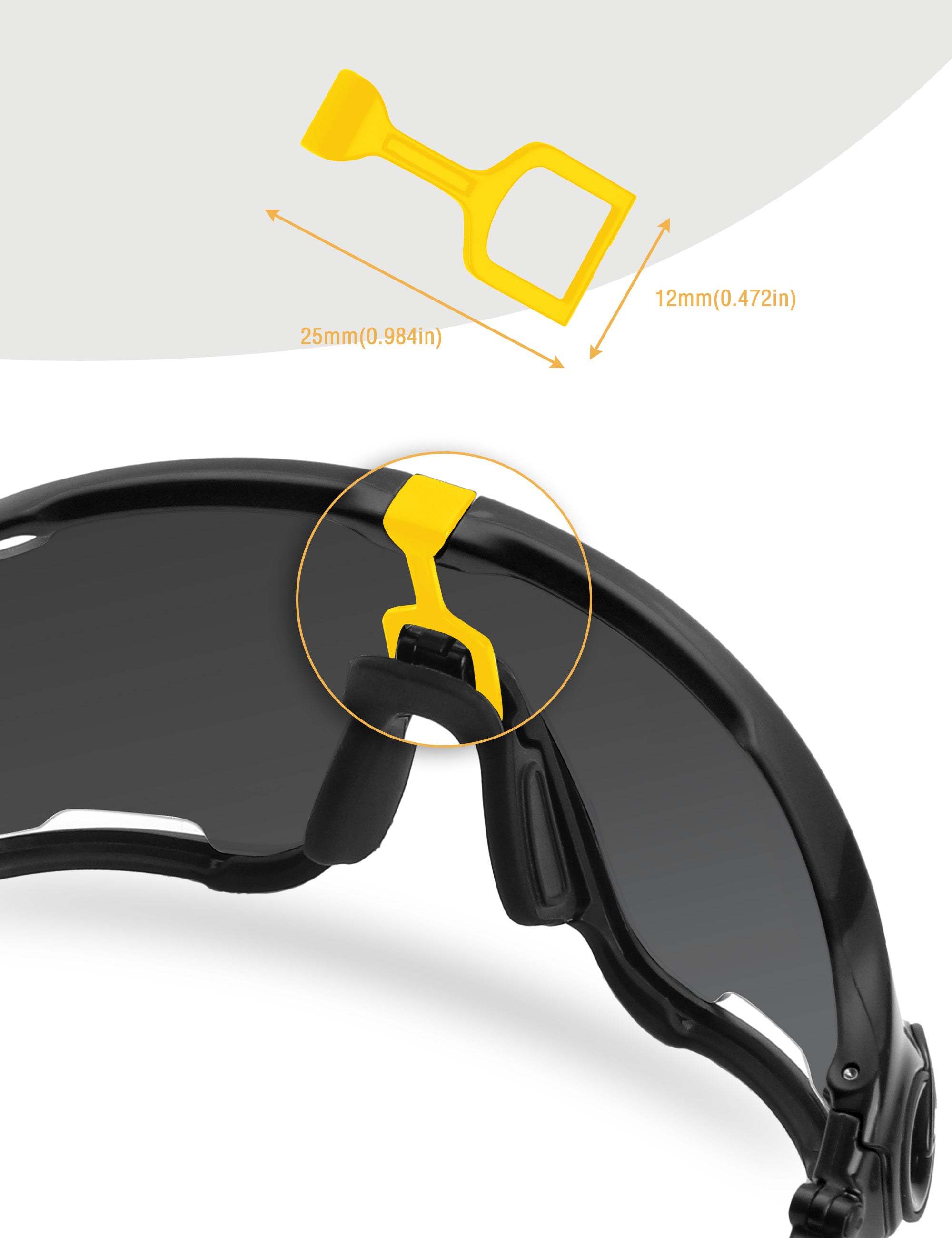 Custom Replacement Wicket for Oakley Jawbreaker OO9290 – Custom Lenses