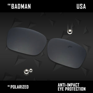 Anti Scratch Polarized Replacement Lenses for-Oakley Badman OO6020 Options