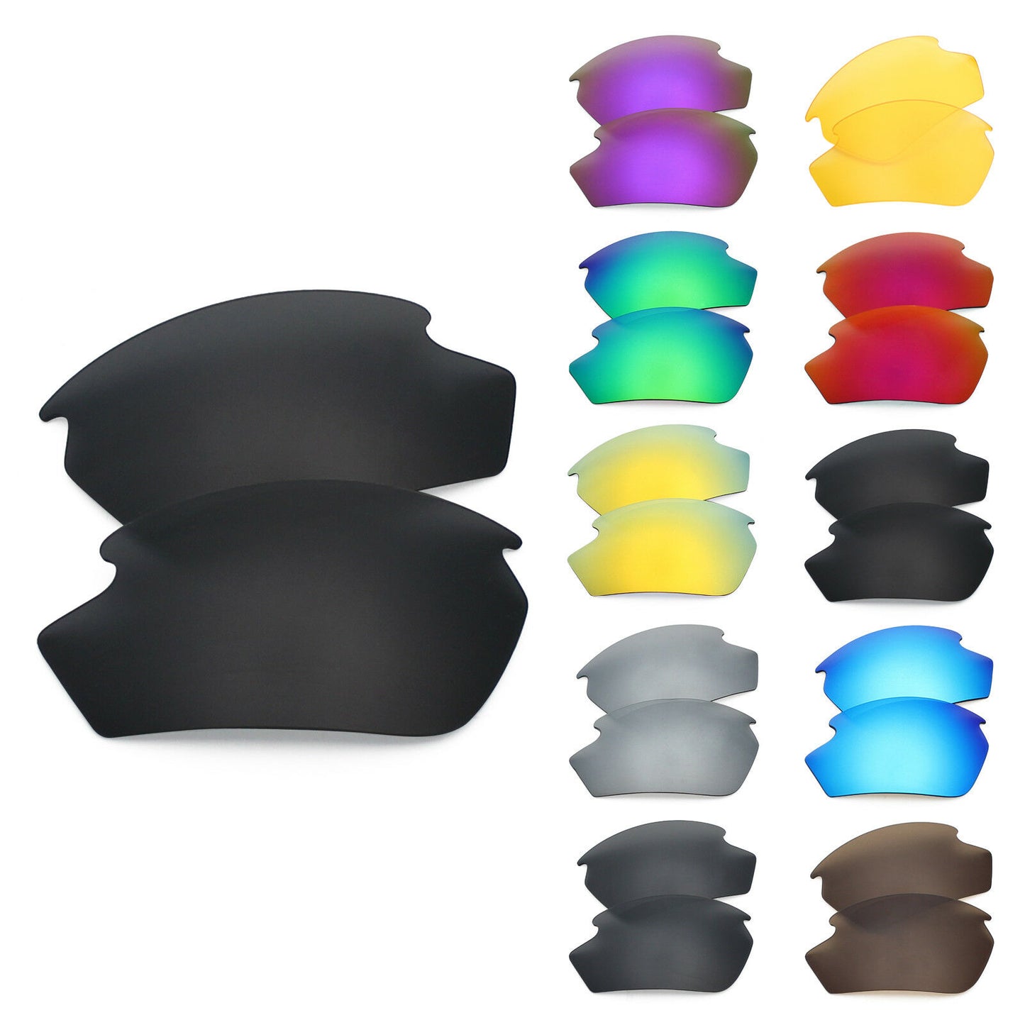 RAWD Polarized Replacement Lenses & Rubber Kits for-Rudy Project Rydon Options