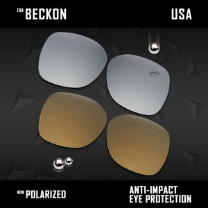 Anti Scratch Polarized Replacement Lenses for-Oakley Beckon
