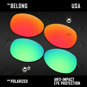 Anti Scratch Polarized Replacement Lenses for-Oakley Belong