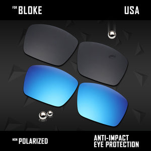 Anti Scratch Polarized Replacement Lenses for-Costa Del Mar Bloke