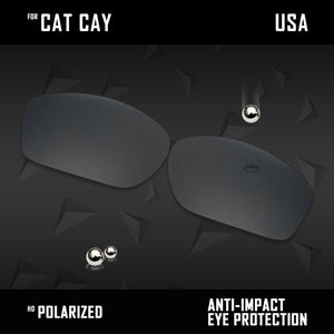Anti Scratch Polarized Replacement Lenses for-Costa Del Mar Cat Cay