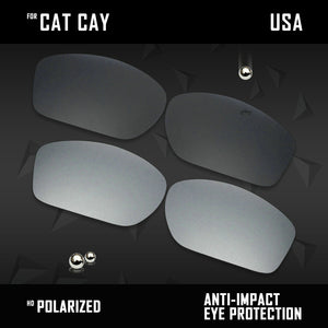 Anti Scratch Polarized Replacement Lenses for-Costa Del Mar Cat Cay