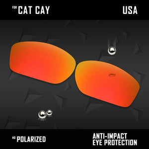 Anti Scratch Polarized Replacement Lenses for-Costa Del Mar Cat Cay