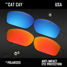 Load image into Gallery viewer, Anti Scratch Polarized Replacement Lenses for-Costa Del Mar Cat Cay