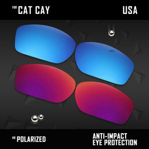 Anti Scratch Polarized Replacement Lenses for-Costa Del Mar Cat Cay