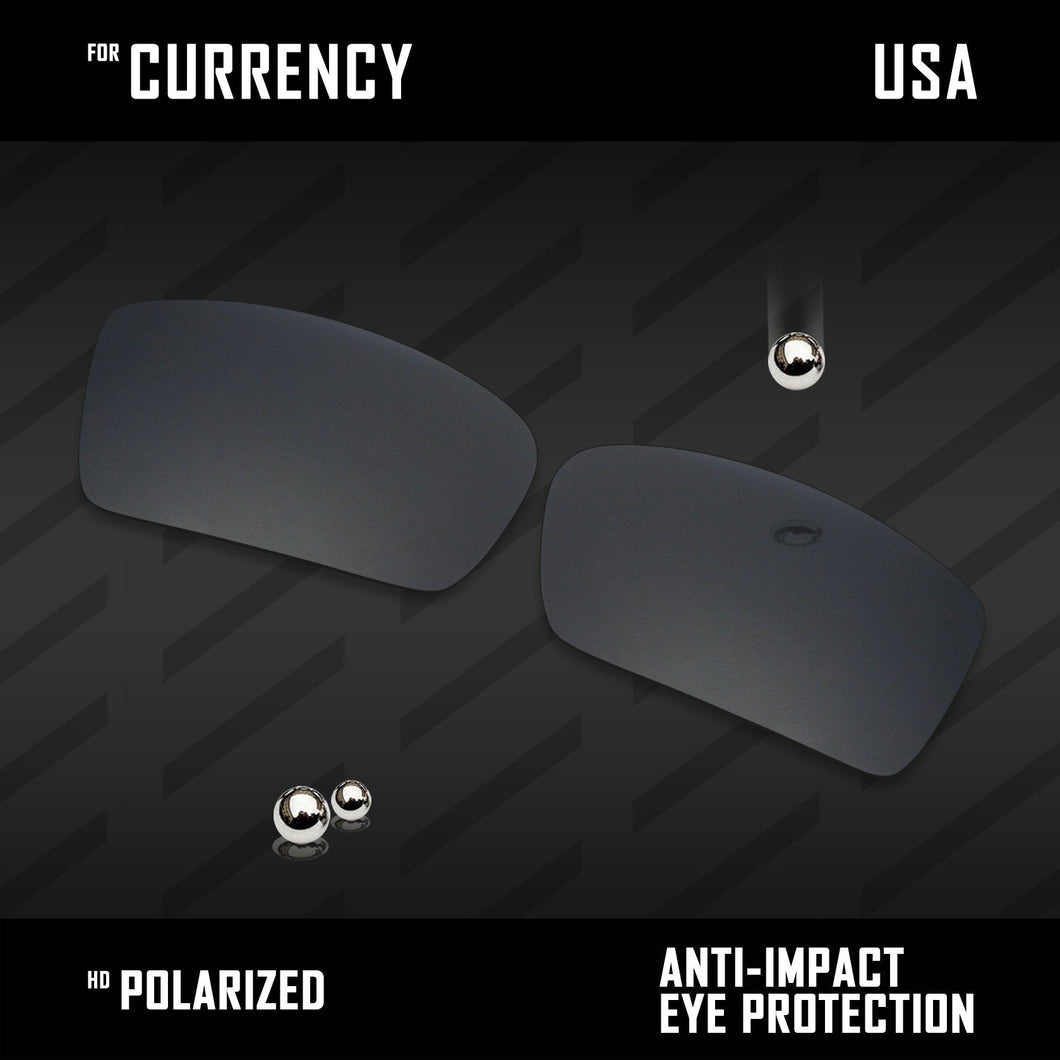 Anti Scratch Polarized Replacement Lenses for-Oakley Currency