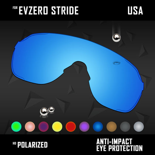 Anti Scratch Polarized Replacement Lenses for-Oakley EVZero Stride