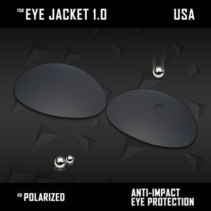 Anti Scratch Polarized Replacement Lenses for-Oakley Eye Jacket 1.0