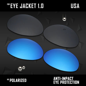 Anti Scratch Polarized Replacement Lenses for-Oakley Eye Jacket 1.0