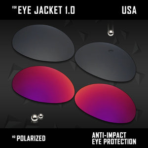 Anti Scratch Polarized Replacement Lenses for-Oakley Eye Jacket 1.0