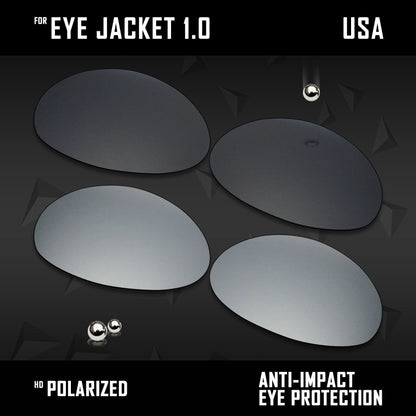 Anti Scratch Polarized Replacement Lenses for-Oakley Eye Jacket 1.0