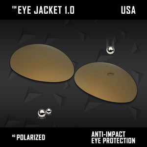 Anti Scratch Polarized Replacement Lenses for-Oakley Eye Jacket 1.0