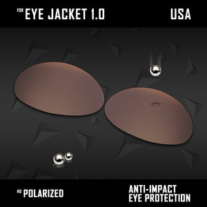 Anti Scratch Polarized Replacement Lenses for-Oakley Eye Jacket 1.0